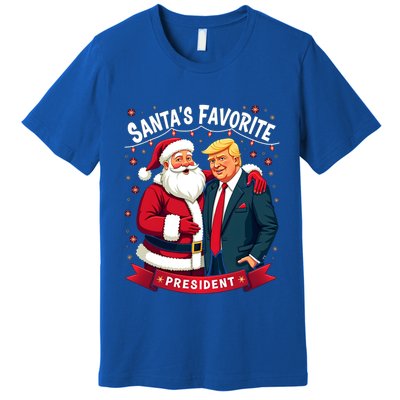 SantaS Favorite President Donald Trump Christmas Gift Premium T-Shirt