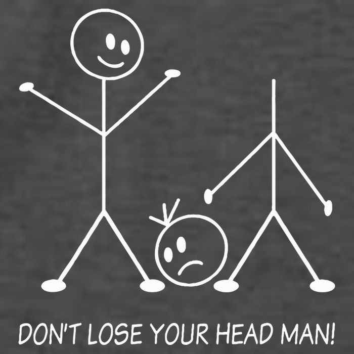 Stick Figures Pun DonT Lose Your Head Man Funny Stickman Vector Backpack