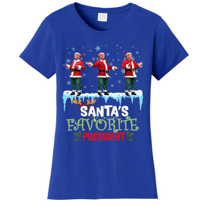 SantaS Favorite President Santa Trump Dance Women's T-Shirt