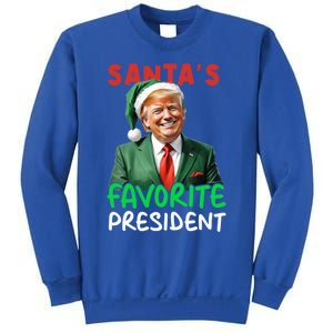 SantaS Favorite President Trump Christmas Santa Hat Gift Sweatshirt