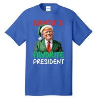 SantaS Favorite President Trump Christmas Santa Hat Gift Tall T-Shirt