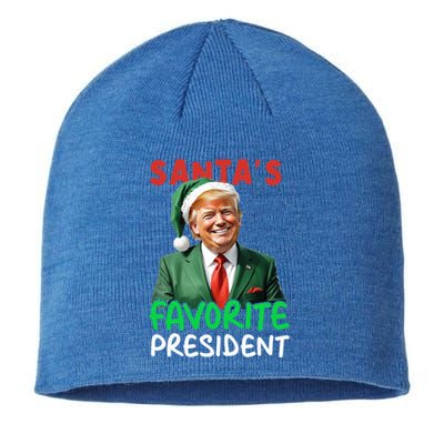 SantaS Favorite President Trump Christmas Santa Hat Gift Sustainable Beanie