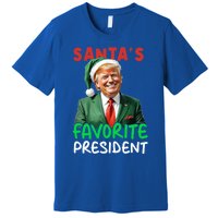 SantaS Favorite President Trump Christmas Santa Hat Gift Premium T-Shirt