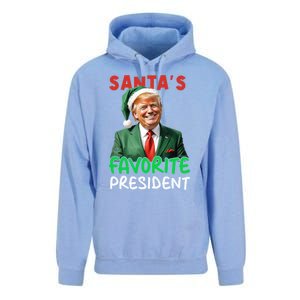 SantaS Favorite President Trump Christmas Santa Hat Gift Unisex Surf Hoodie