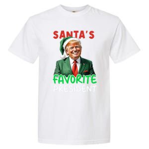 SantaS Favorite President Trump Christmas Santa Hat Gift Garment-Dyed Heavyweight T-Shirt