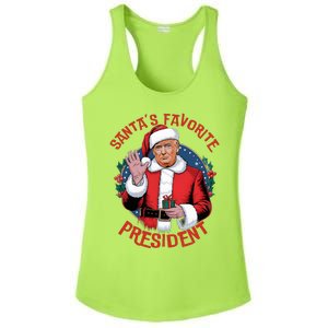 SantaS Favorite President Trump Christmas Ladies PosiCharge Competitor Racerback Tank