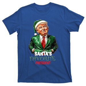 SantaS Favorite President Funny Humorous Trump Christmas Funny Gift T-Shirt