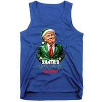 SantaS Favorite President Funny Humorous Trump Christmas Funny Gift Tank Top