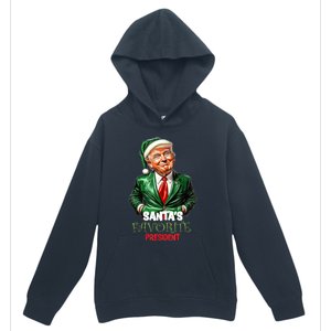 SantaS Favorite President Funny Humorous Trump Christmas Funny Gift Urban Pullover Hoodie