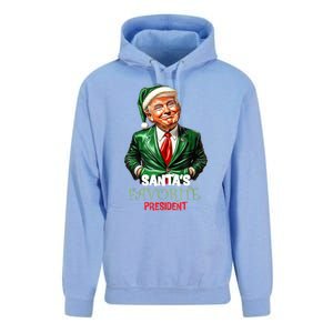 SantaS Favorite President Funny Humorous Trump Christmas Funny Gift Unisex Surf Hoodie