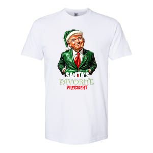 SantaS Favorite President Funny Humorous Trump Christmas Funny Gift Softstyle CVC T-Shirt