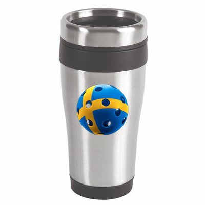Swedish Flag Pickleball 16oz Travel Tumbler