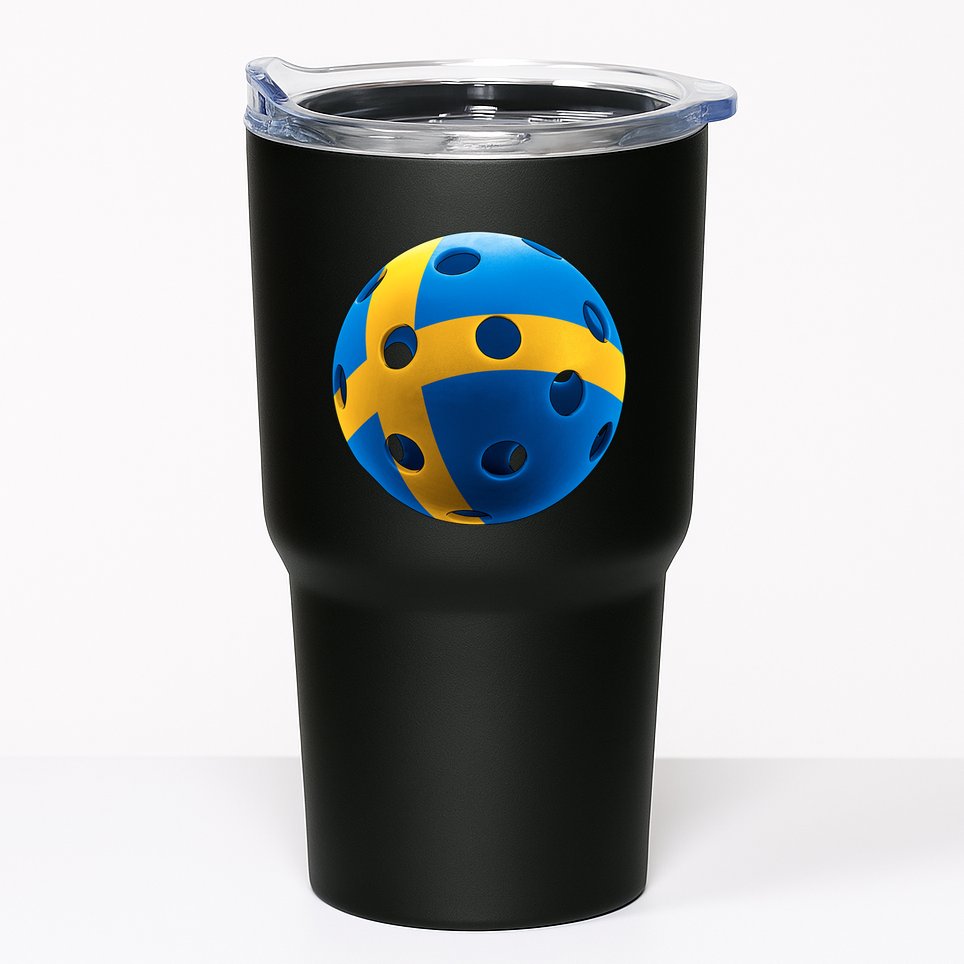 Swedish Flag Pickleball Tumbler