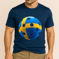 Swedish Flag Pickleball Cooling Performance Crew T-Shirt