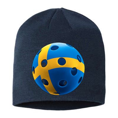 Swedish Flag Pickleball Sustainable Beanie