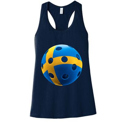 Swedish Flag Pickleball Womens Tank Top