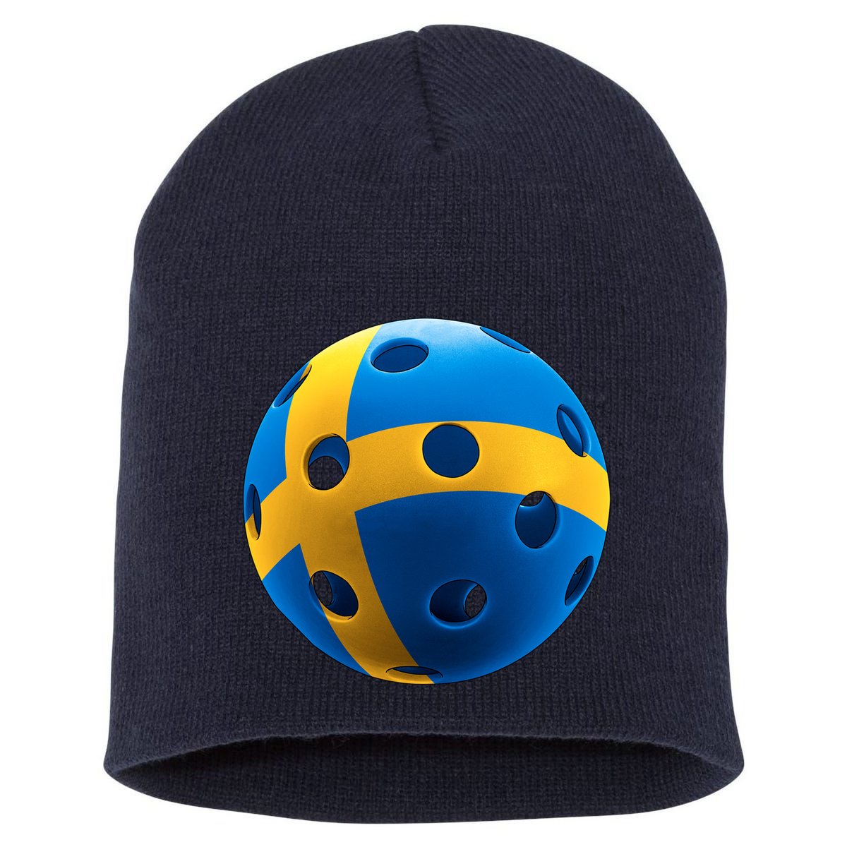 Swedish Flag Pickleball Short Acrylic Beanie