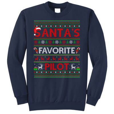 Santas Favorite Pilot Christmas Gift Sweatshirt