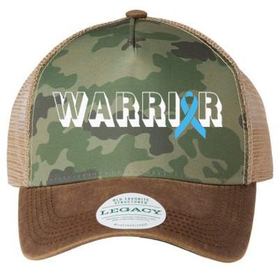 Support Father Prostate Cancer Warrior Light Blue Ribbon Legacy Tie Dye Trucker Hat