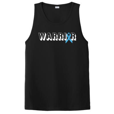 Support Father Prostate Cancer Warrior Light Blue Ribbon PosiCharge Competitor Tank