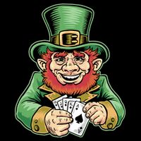 Straight Flush Poker Leprechaun Flatbill Hat