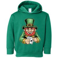 Straight Flush Poker Leprechaun Toddler Hoodie