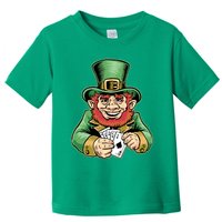 Straight Flush Poker Leprechaun Toddler T-Shirt