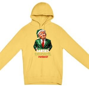 SantaS Favorite President Funny Trump Christmas Xmas Pajama Premium Pullover Hoodie