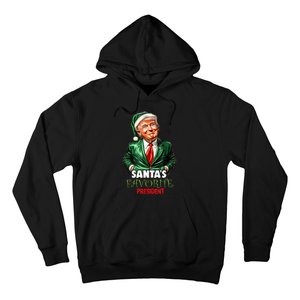 SantaS Favorite President Funny Trump Christmas Xmas Pajama Hoodie