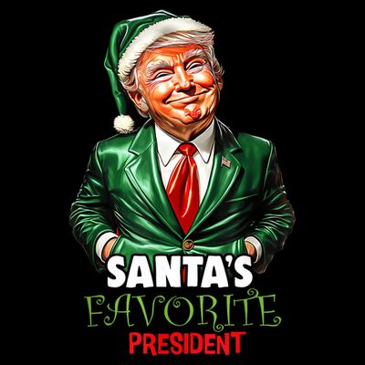 SantaS Favorite President Funny Trump Christmas Xmas Pajama T-Shirt