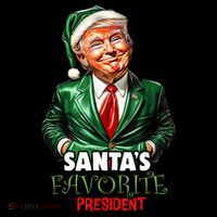 SantaS Favorite President Funny Trump Christmas Xmas Pajama T-Shirt