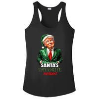 SantaS Favorite President Funny Trump Christmas Xmas Pajama Ladies PosiCharge Competitor Racerback Tank