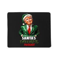 SantaS Favorite President Funny Trump Christmas Xmas Pajama Mousepad