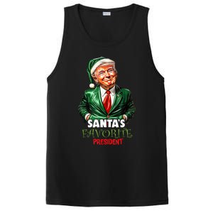 SantaS Favorite President Funny Trump Christmas Xmas Pajama PosiCharge Competitor Tank