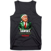 SantaS Favorite President Funny Trump Christmas Xmas Pajama Tank Top