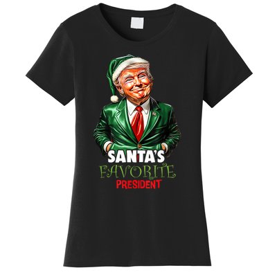 SantaS Favorite President Funny Trump Christmas Xmas Pajama Women's T-Shirt