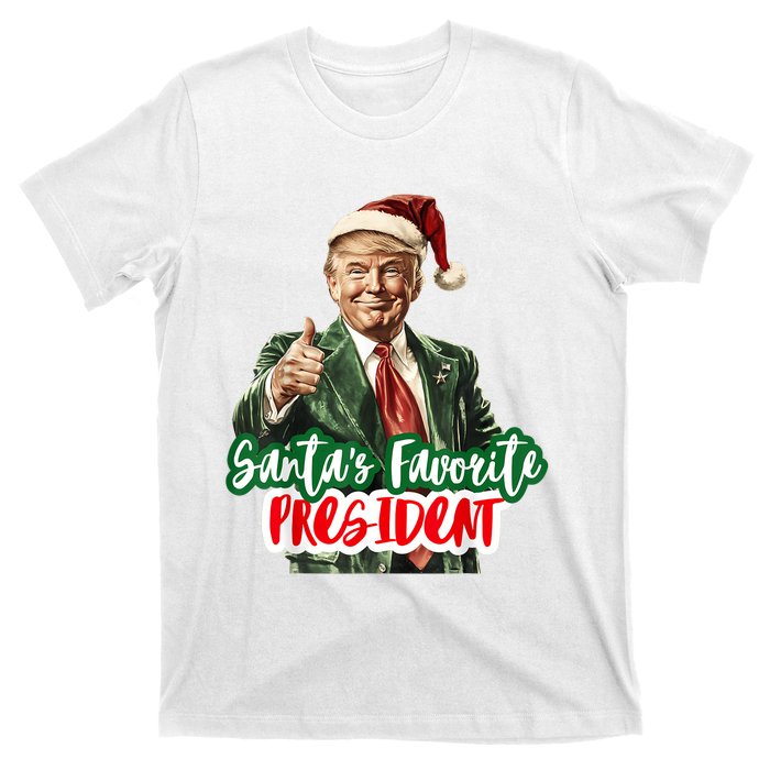 SantaS Favorite President Funny Santa Trump 2024 Christmas T-Shirt