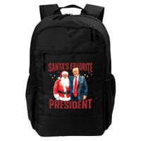 SantaS Favorite President Trump Christmas Santa Hat Daily Commute Backpack