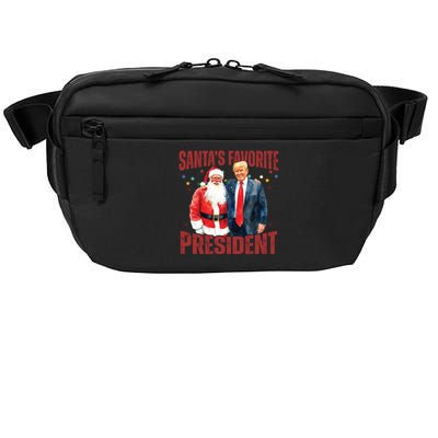 SantaS Favorite President Trump Christmas Santa Hat Crossbody Pack