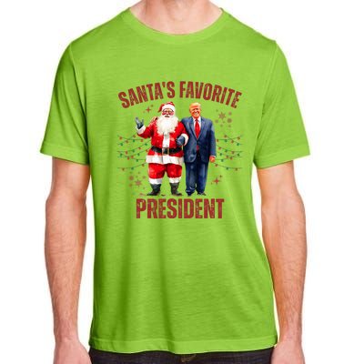 SantaS Favorite President Christmas Funny Trump Xmas Pajama Adult ChromaSoft Performance T-Shirt