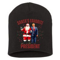 SantaS Favorite President Christmas Funny Trump Xmas Pajama Short Acrylic Beanie