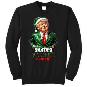 SantaS Favorite President Funny Trump Sweatshirt