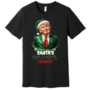 SantaS Favorite President Funny Trump Premium T-Shirt