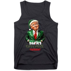 SantaS Favorite President Funny Trump Tank Top