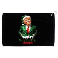 SantaS Favorite President Funny Trump Grommeted Golf Towel