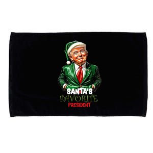 SantaS Favorite President Funny Trump Microfiber Hand Towel