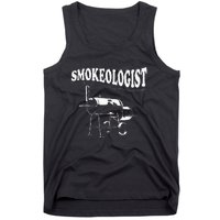 Smokeologist Funny Pitmaster BBQ Smoker Grilling Tank Top