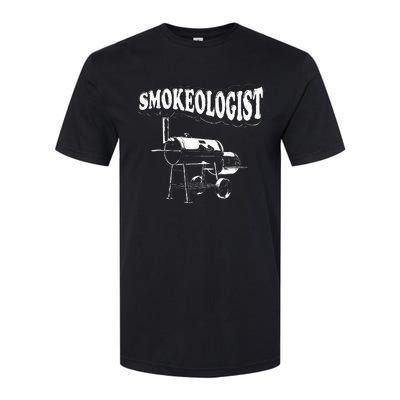 Smokeologist Funny Pitmaster BBQ Smoker Grilling Softstyle® CVC T-Shirt