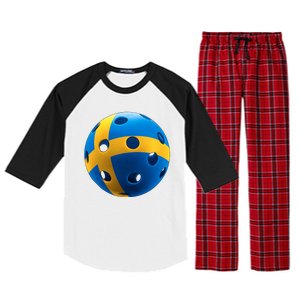 Swedish Flag Pickleball Raglan Sleeve Pajama Set