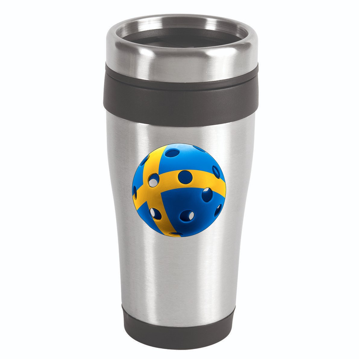 Swedish Flag Pickleball 16oz Travel Tumbler